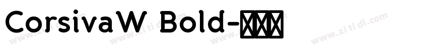 CorsivaW Bold字体转换